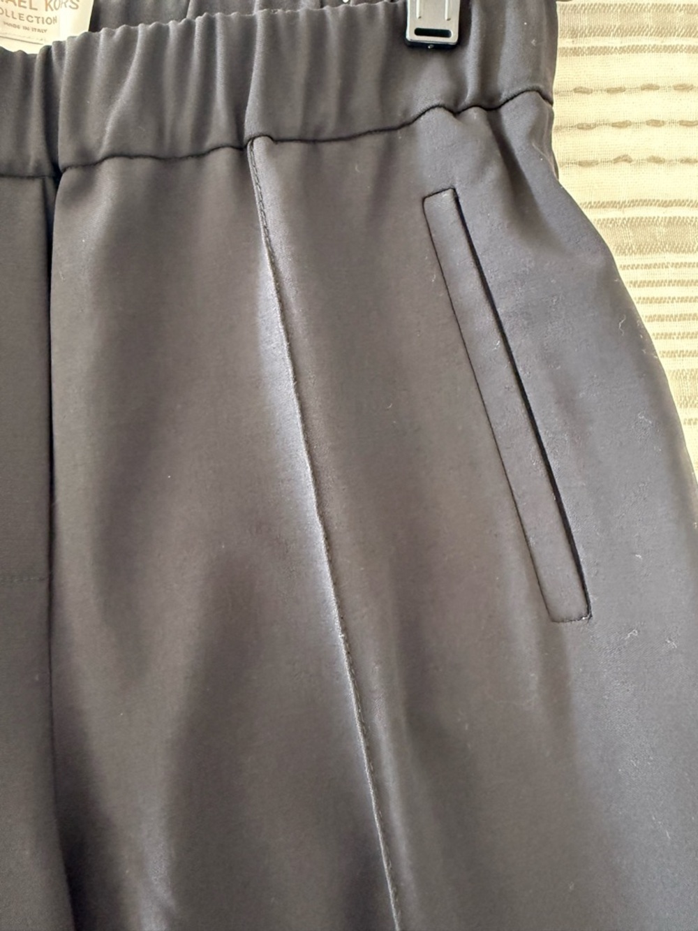 Michael Kors Collection Black Wide-Leg Pants